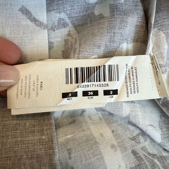 Adolfo Dominguez Linen Cotton Sleeveless Mid-length Dress size 36 (2) - Picture 5 of 8